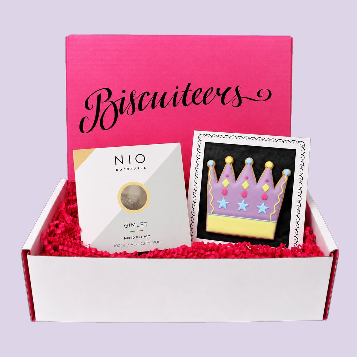 Birthday Crown Mini Gift Box - Biscuiteers