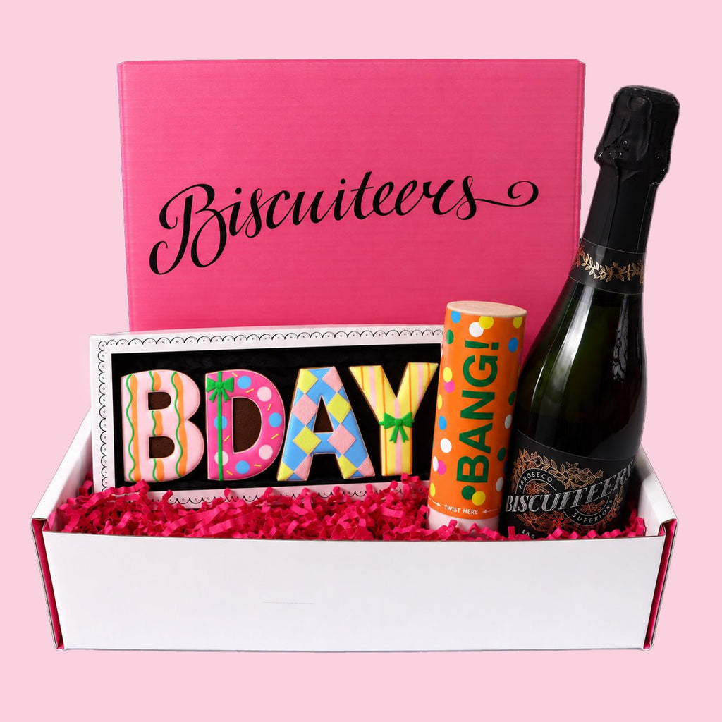 Birthday in a Mini Gift Box - Biscuiteers
