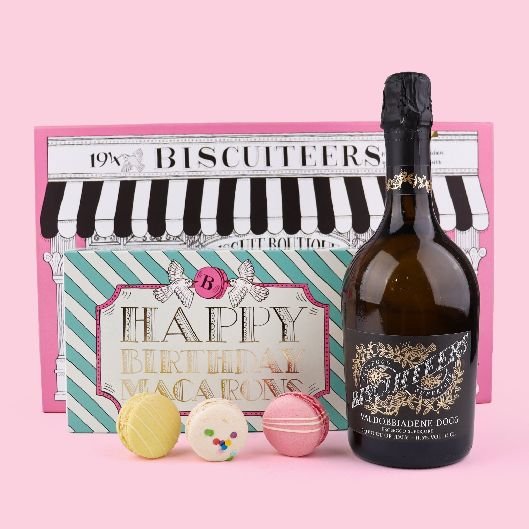 Birthday Macarons Gift Box - Biscuiteers