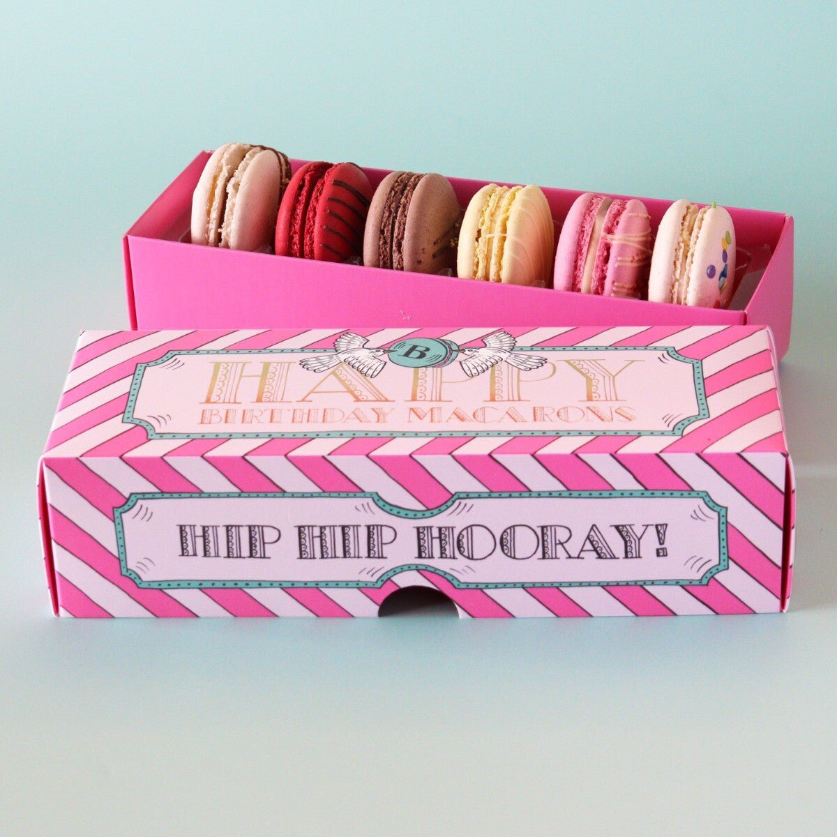 Birthday Macarons Mini Gift Box - Biscuiteers