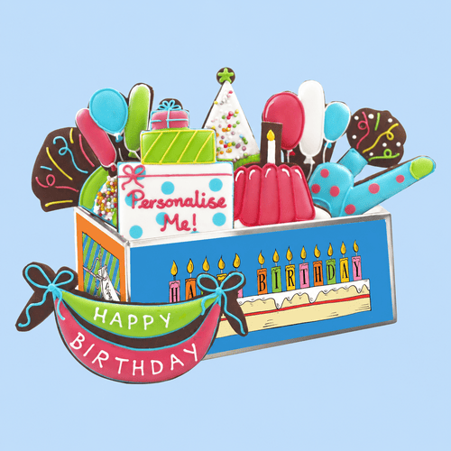 Birthday Surprises Biscuit Tin - Biscuiteers