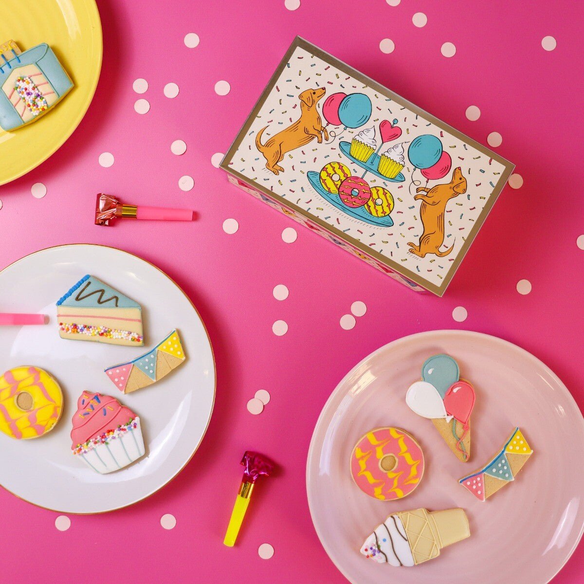 Birthday Treats Biscuit Tin - Biscuiteers