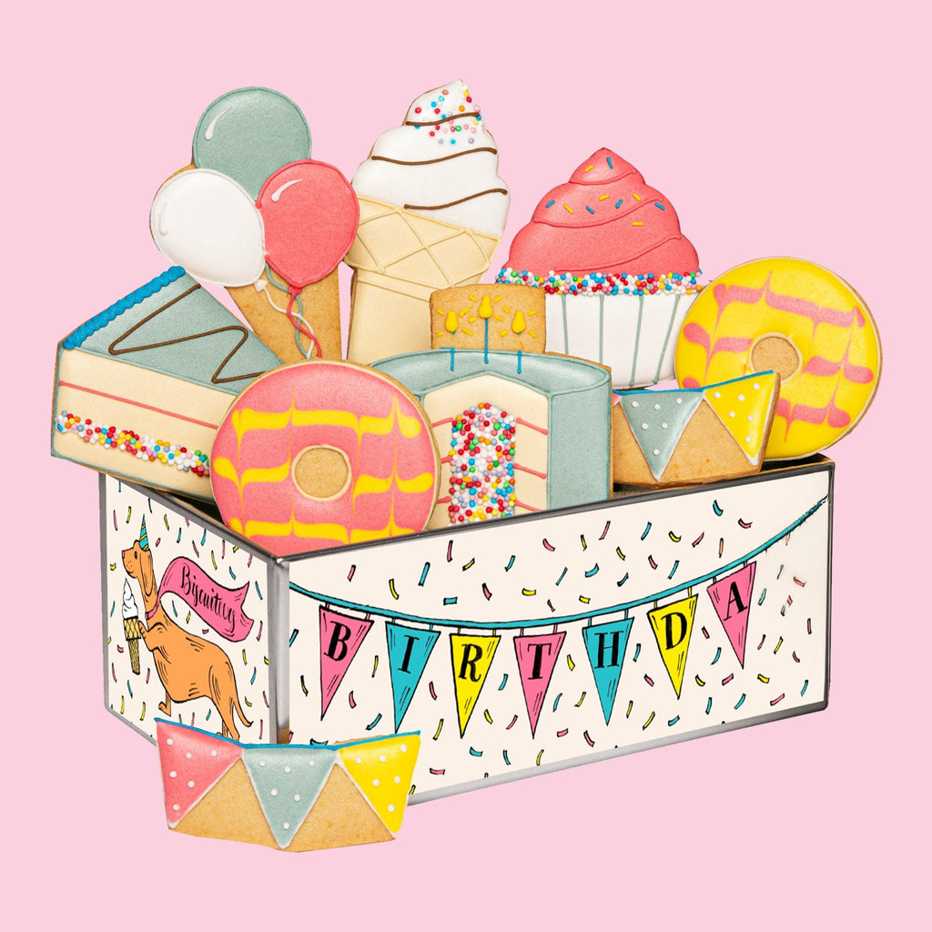 Birthday Treats Biscuit Tin - Biscuiteers