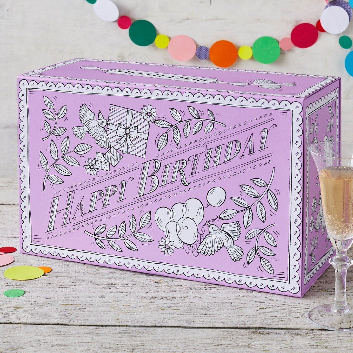 Birthday Treats Macaron Gift Box - Biscuiteers