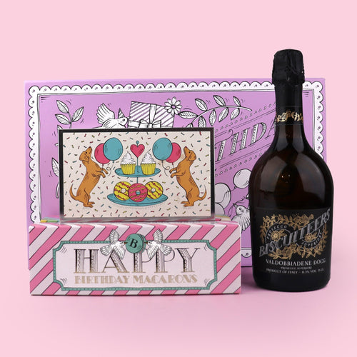 Birthday Treats Macaron Gift Box - Biscuiteers