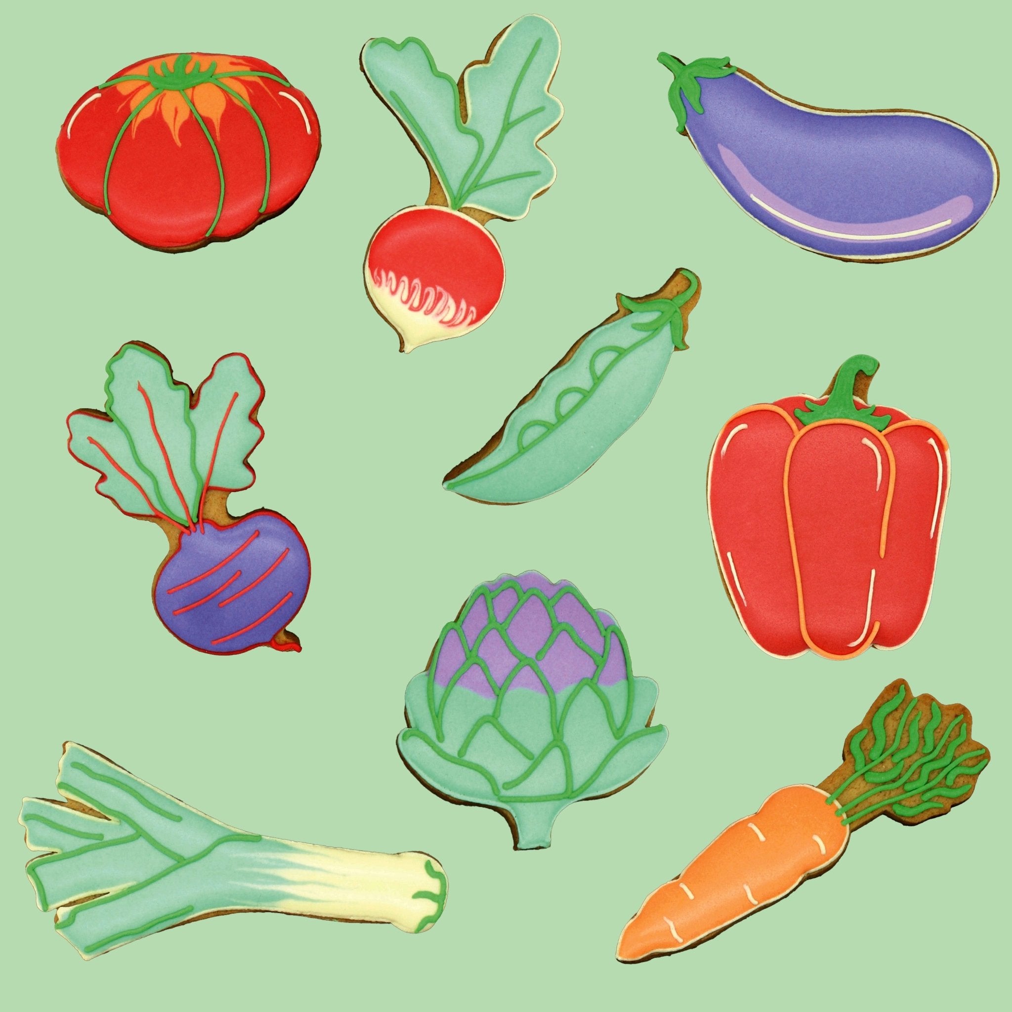 Biscuiteers Veg Box Biscuit Tin - Biscuiteers