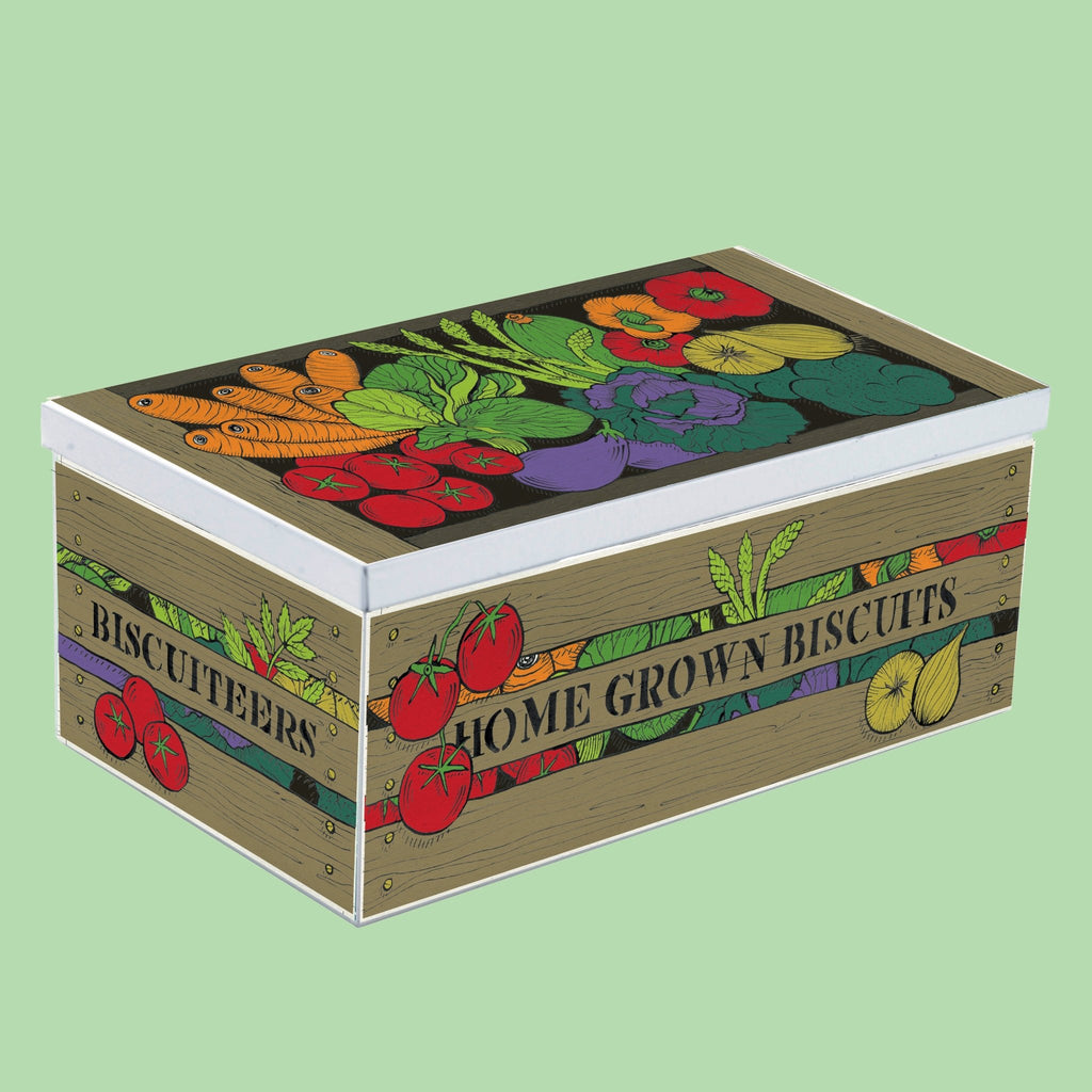 Biscuiteers Veg Box Biscuit Tin - Biscuiteers