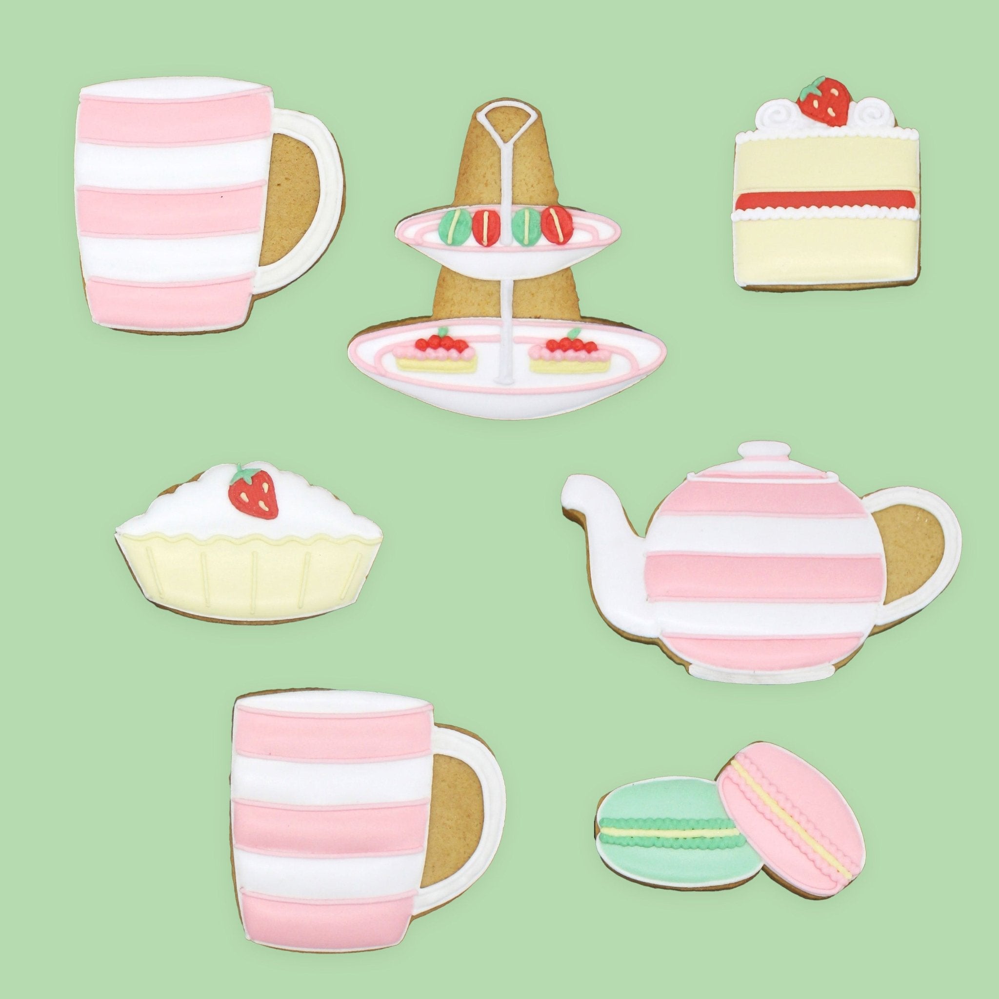 Biscuiteers x Cornishware Time for Tea Biscuit Tin - Biscuiteers