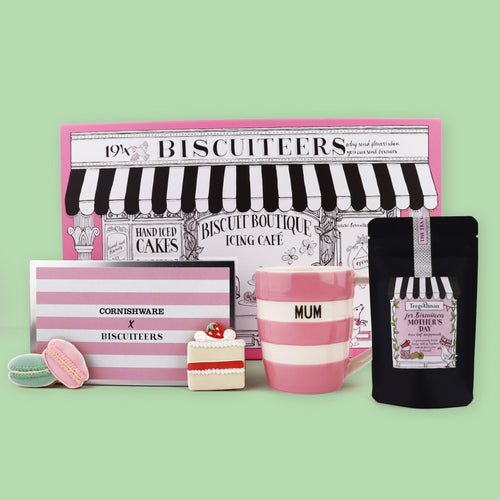 Biscuiteers x Cornishware Time for Tea Hamper - Biscuiteers