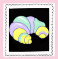 Biscuiteers x Olivia Rubin Croissant Letterbox Biscuit - Biscuiteers