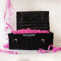 Black Wicker Hamper 18 Inch - Biscuiteers