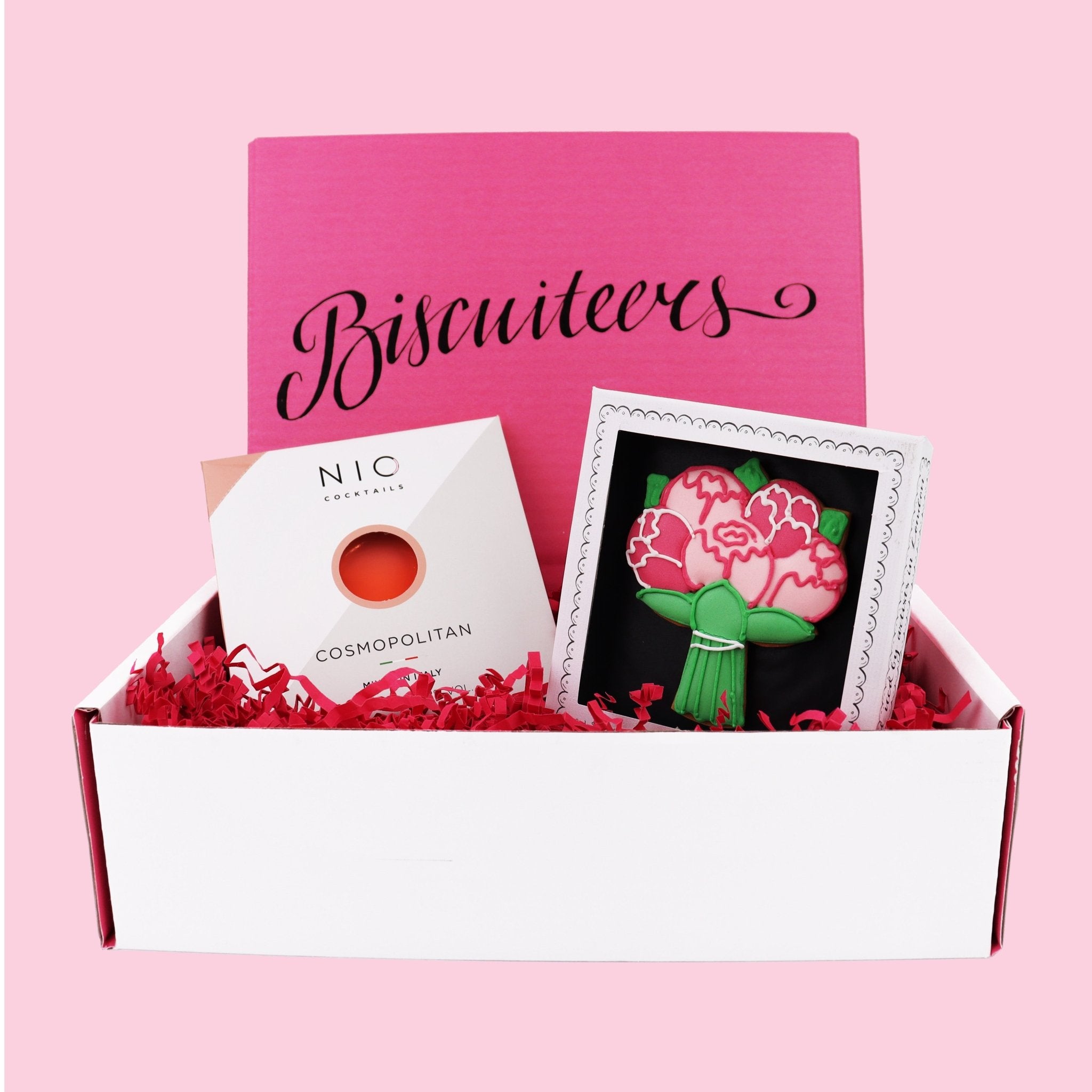 Boozy Bouquet Mini Gift Box - Biscuiteers