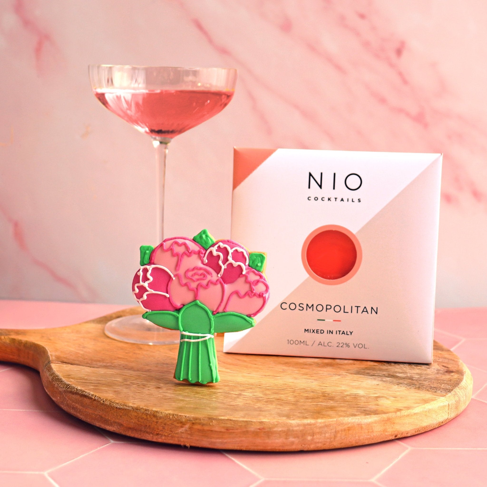 Boozy Bouquet Mini Gift Box - Biscuiteers