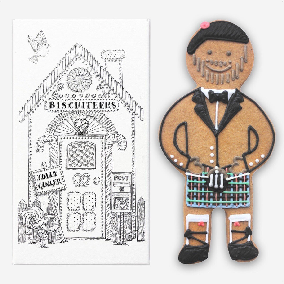 Boozy Burns Night Mini Gift Box - Biscuiteers