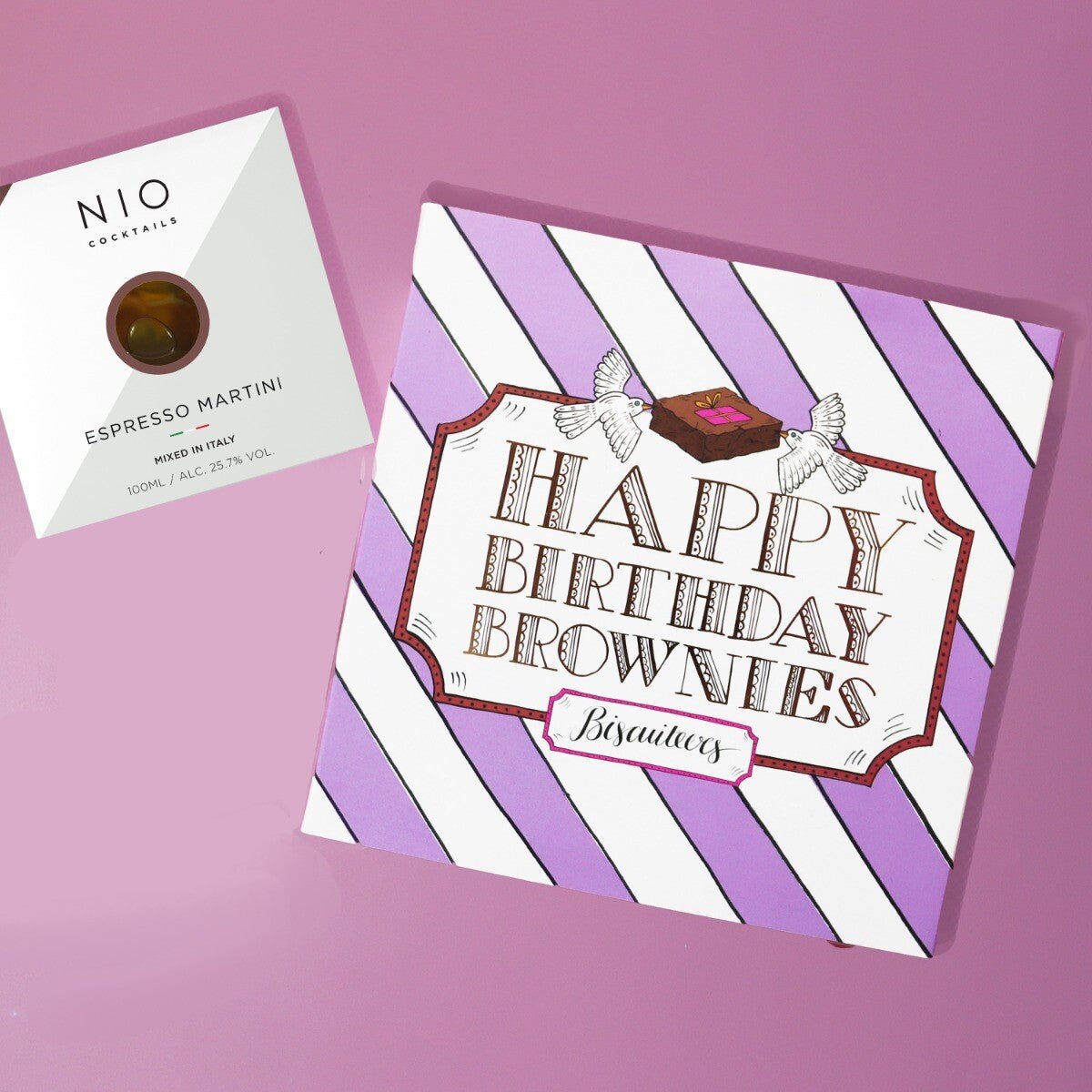 Brownies Cocktail Hour Gift Box - Biscuiteers
