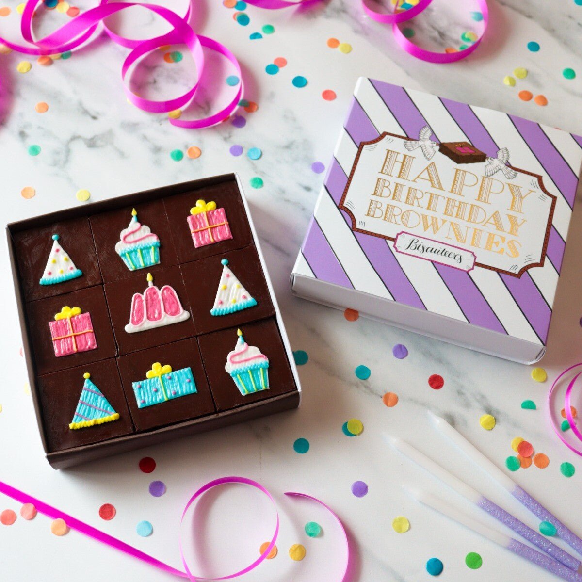 Brownies Cocktail Hour Gift Box - Biscuiteers