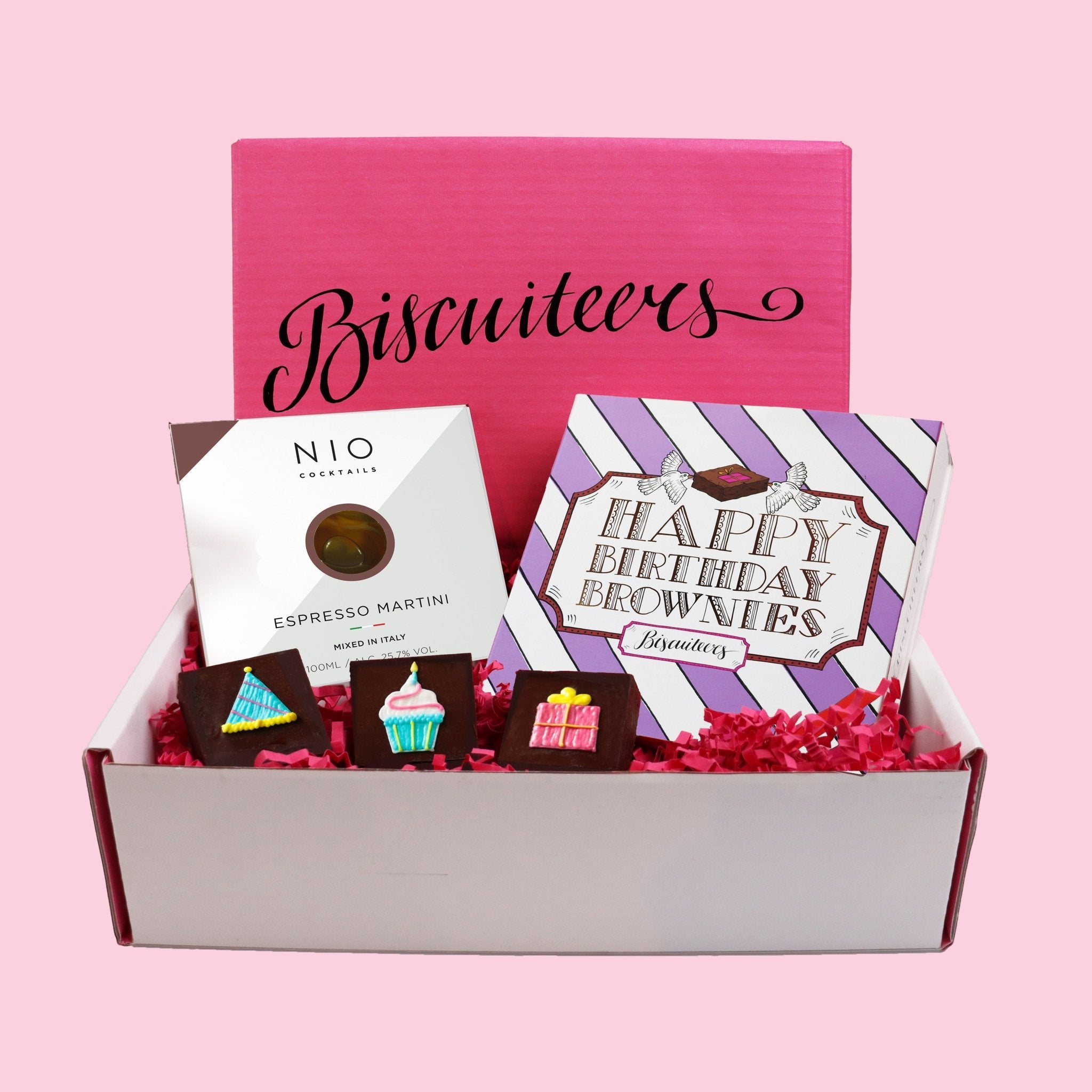 Brownies Cocktail Hour Gift Box - Biscuiteers