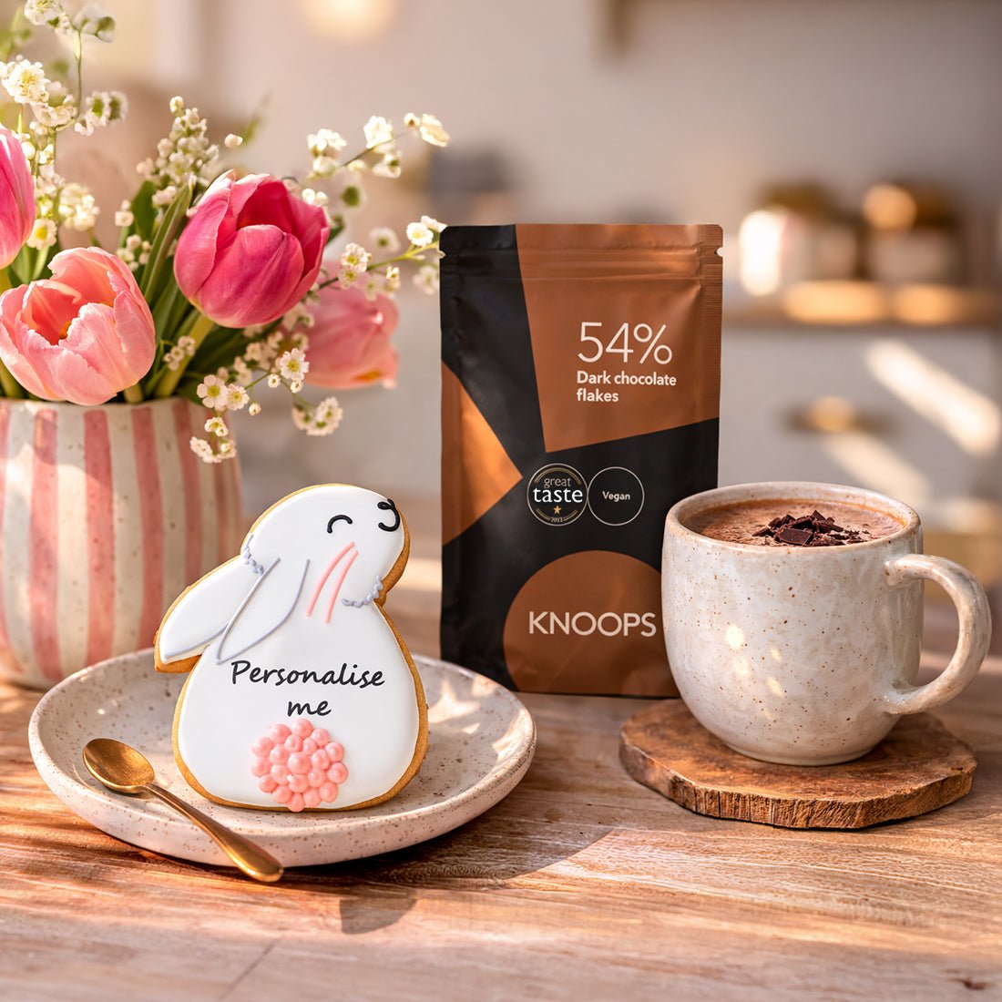 Bunny & Hot Choc Mini Gift Box - Biscuiteers