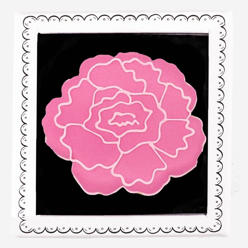 Carnation Birth Flower Biscuit