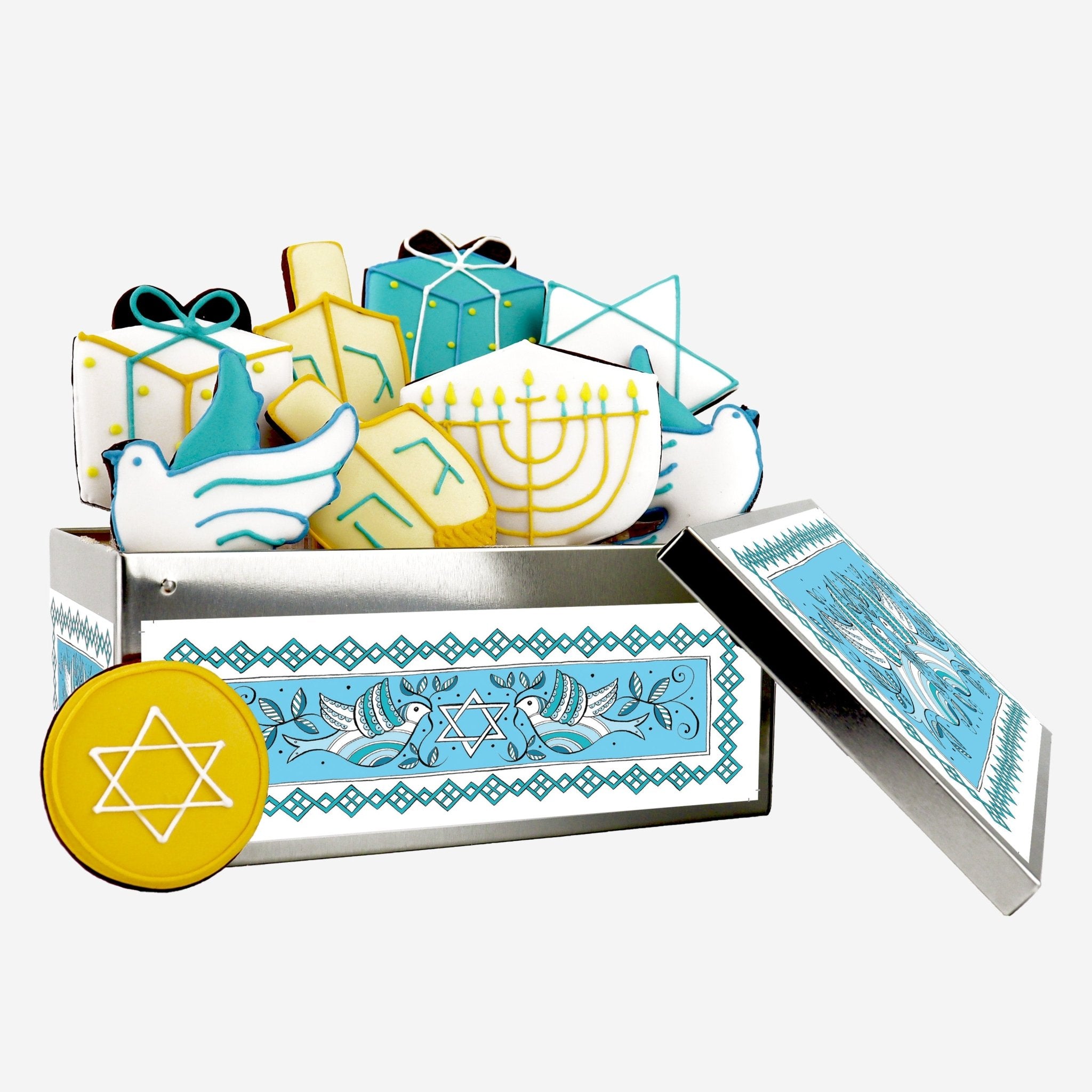 Chanukah Biscuit Tin - Biscuiteers
