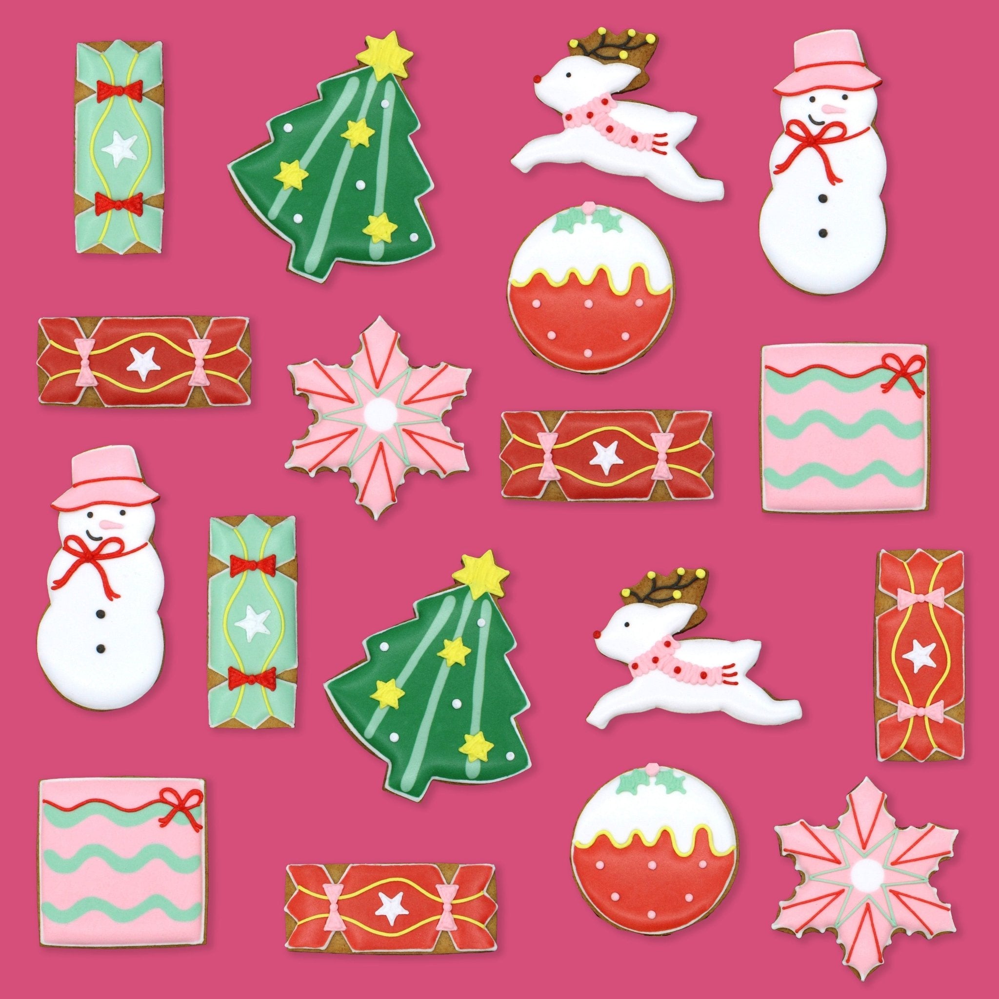 Chocolate Merry & Bright Luxe Biscuit Tin - Biscuiteers