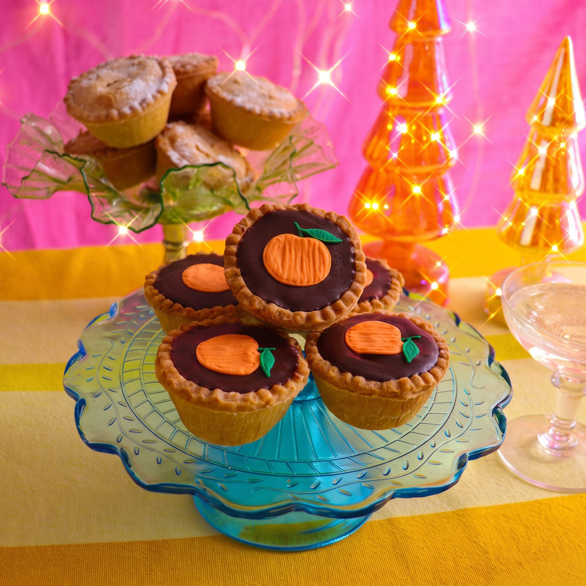 Chocolate Orange Mince Pies - Biscuiteers