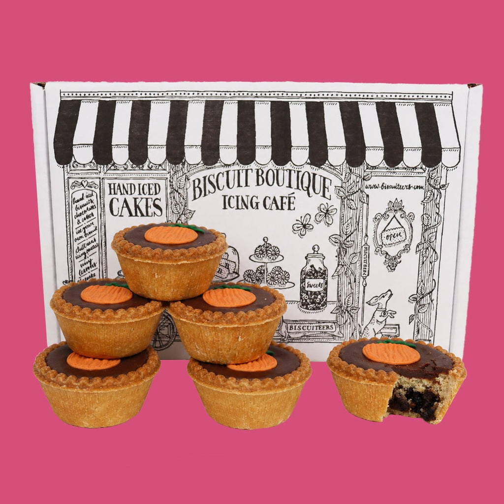 Chocolate Orange Mince Pies - Biscuiteers