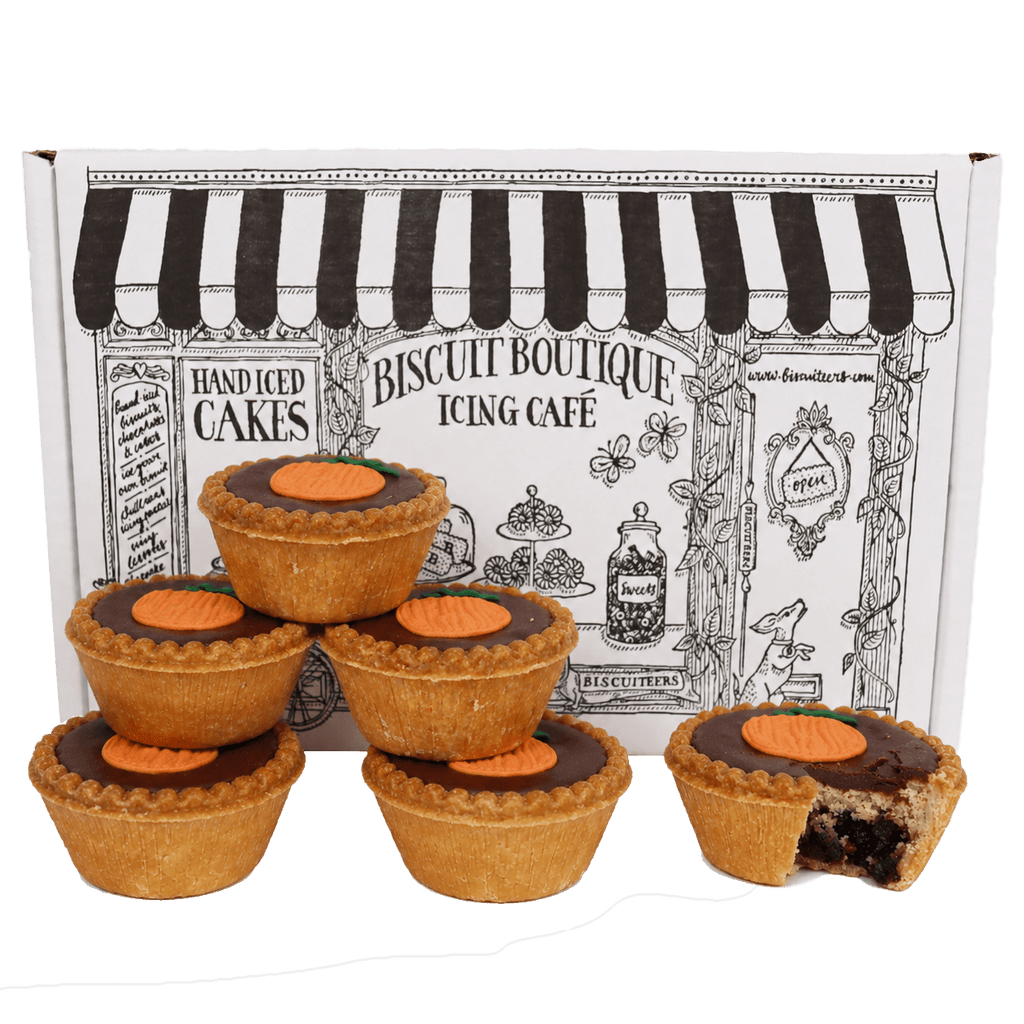 Chocolate Orange Mince Pies - Biscuiteers