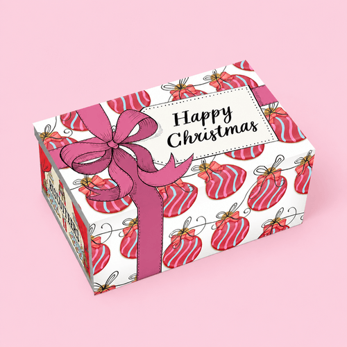 Christmas Bauble Biscuit Tin Sleeve - Biscuiteers