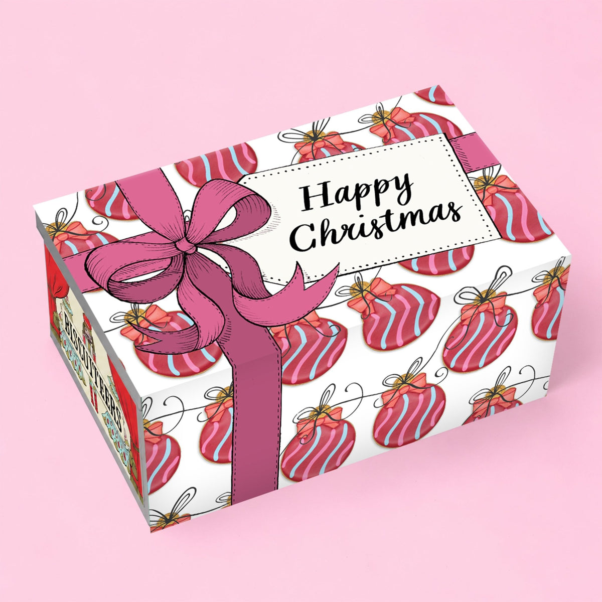 Christmas Bauble Biscuit Tin Sleeve - Biscuiteers