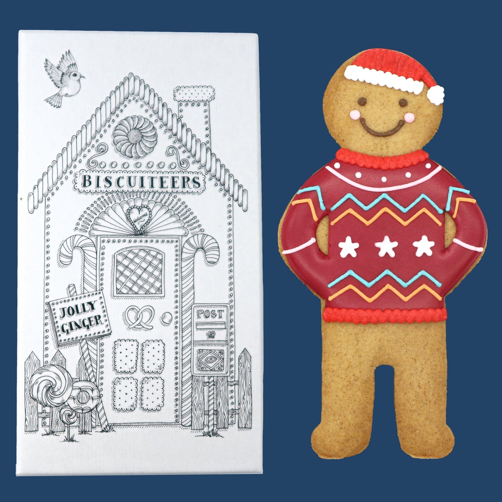 Christmas Jumper Jolly Ginger - Biscuiteers