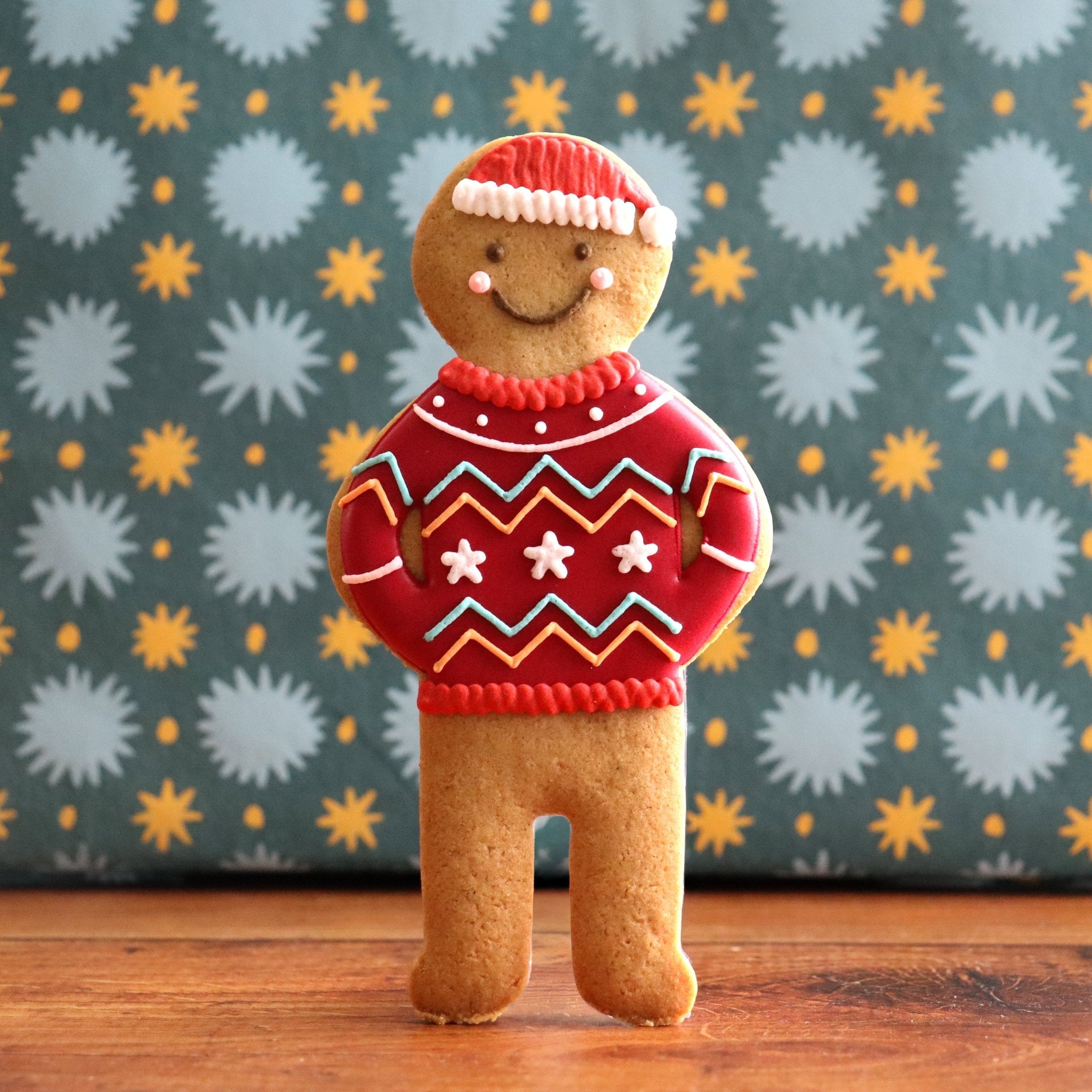 Christmas Jumper Jolly Ginger - Biscuiteers