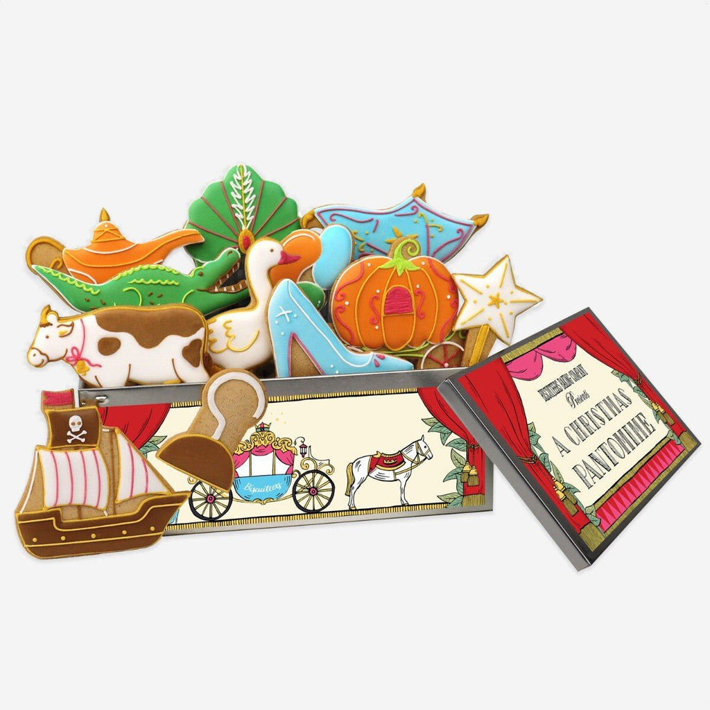 Christmas Pantomime Luxe Biscuit Tin - Biscuiteers
