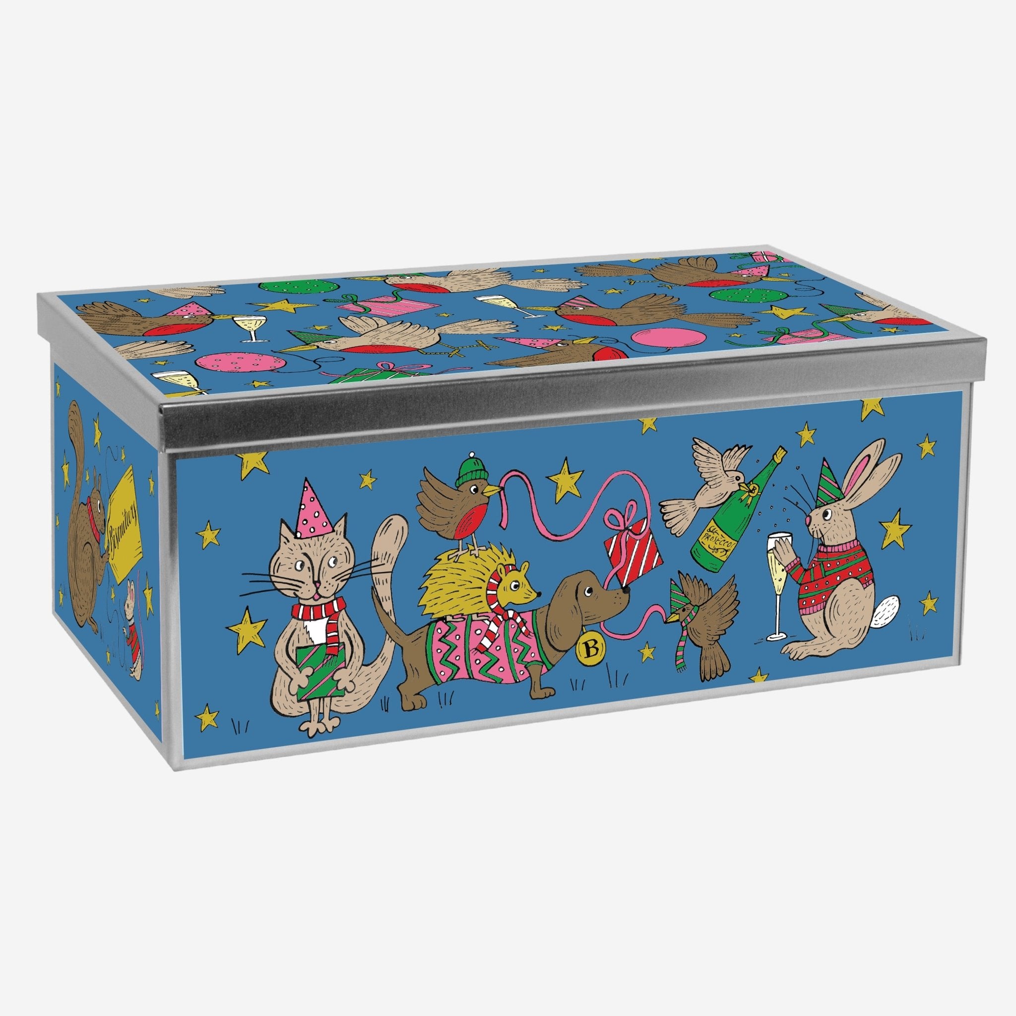 Christmas Party Animals Biscuit Tin - Biscuiteers