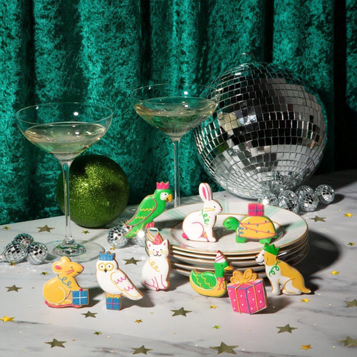 Christmas Party Animals Biscuit Tin - Biscuiteers