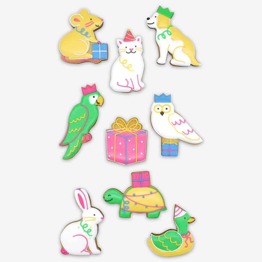 Christmas Party Animals Biscuit Tin - Biscuiteers