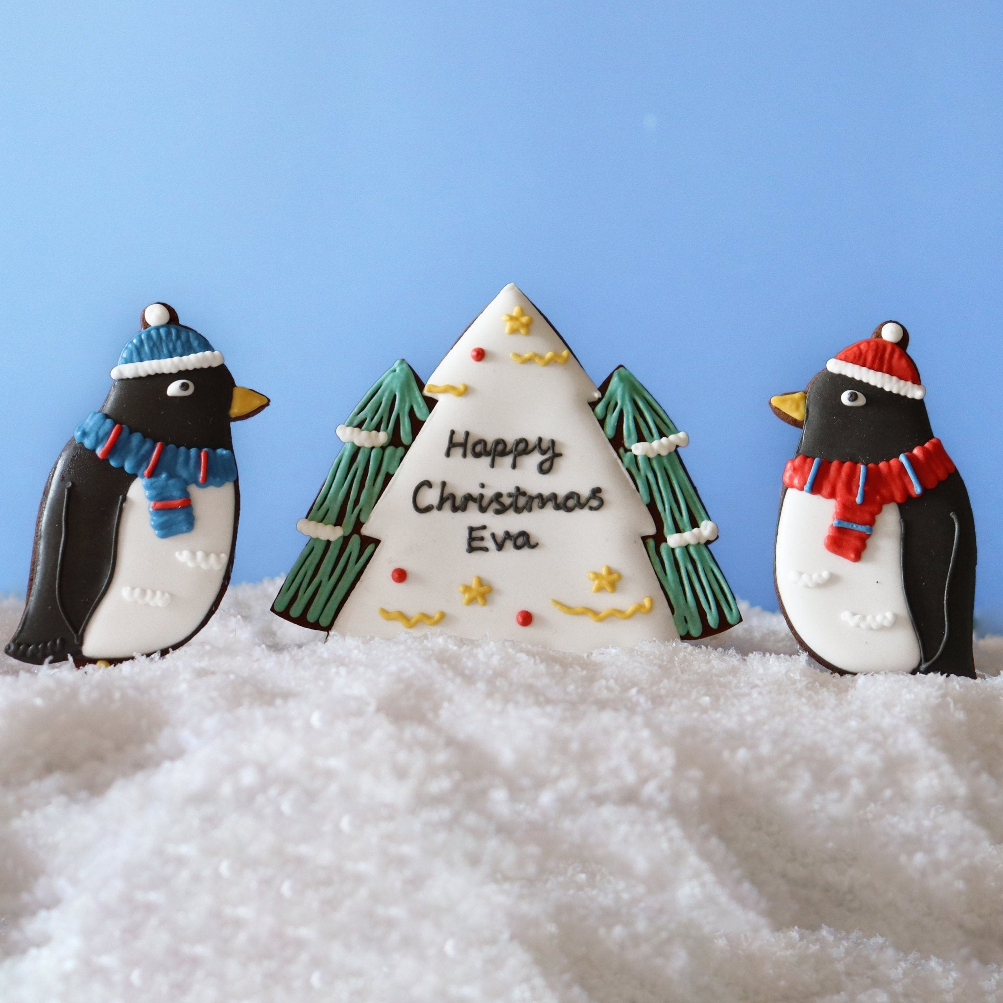 Christmas Penguin Letterbox Biscuits - Biscuiteers