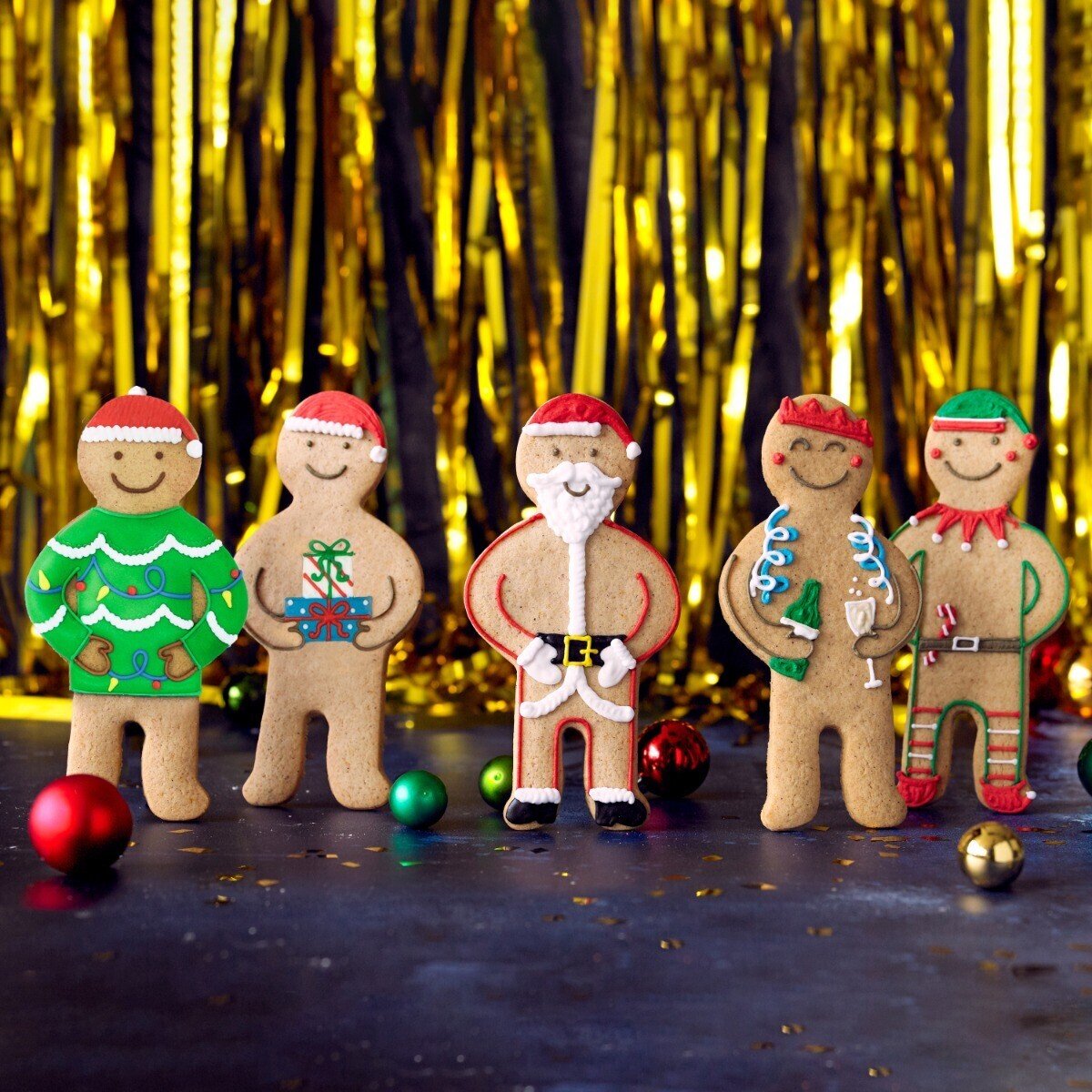 Christmas Present Jolly Ginger - Biscuiteers