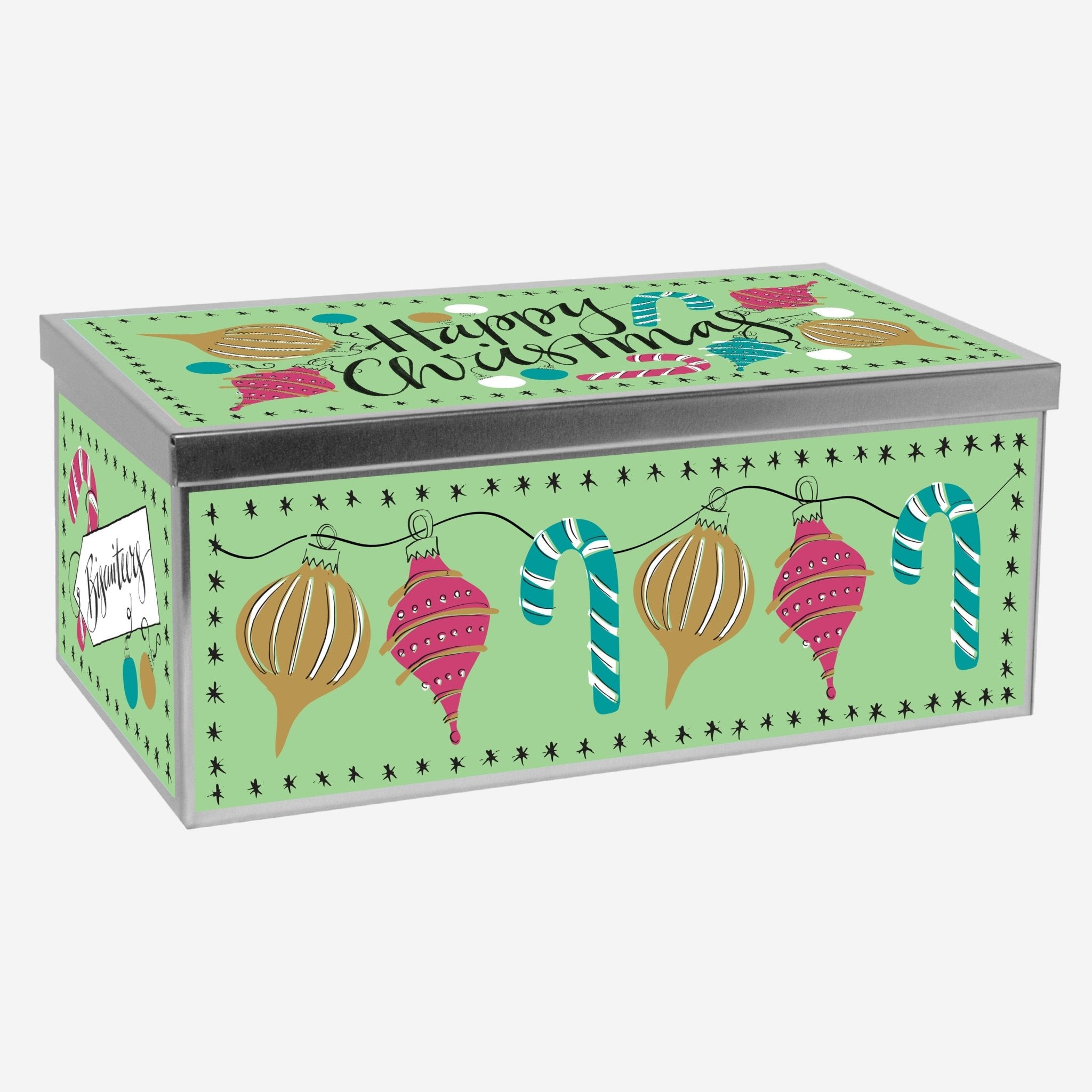 Christmas Tree Decorations Luxe Biscuit Tin - Biscuiteers