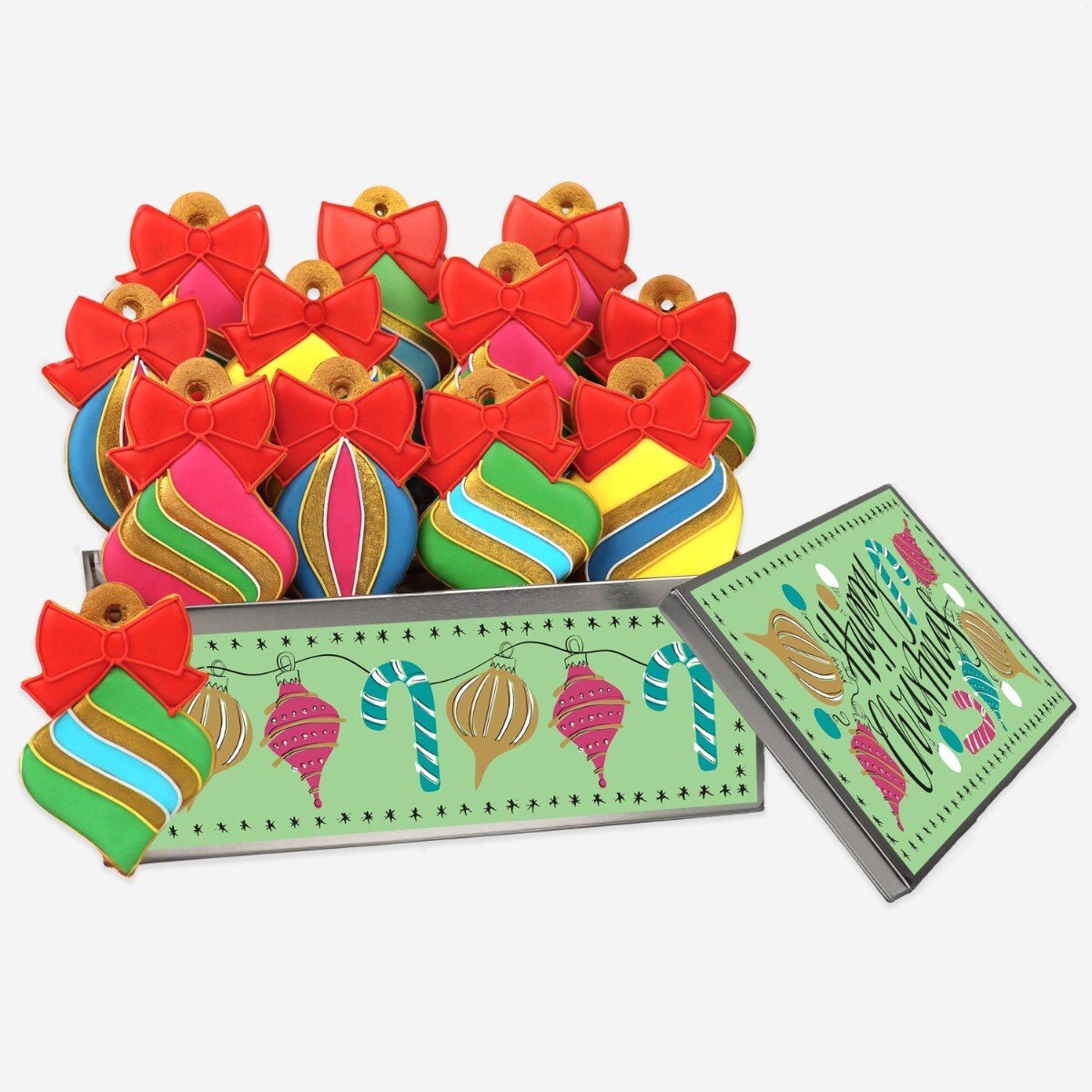 Christmas Tree Decorations Luxe Biscuit Tin - Biscuiteers