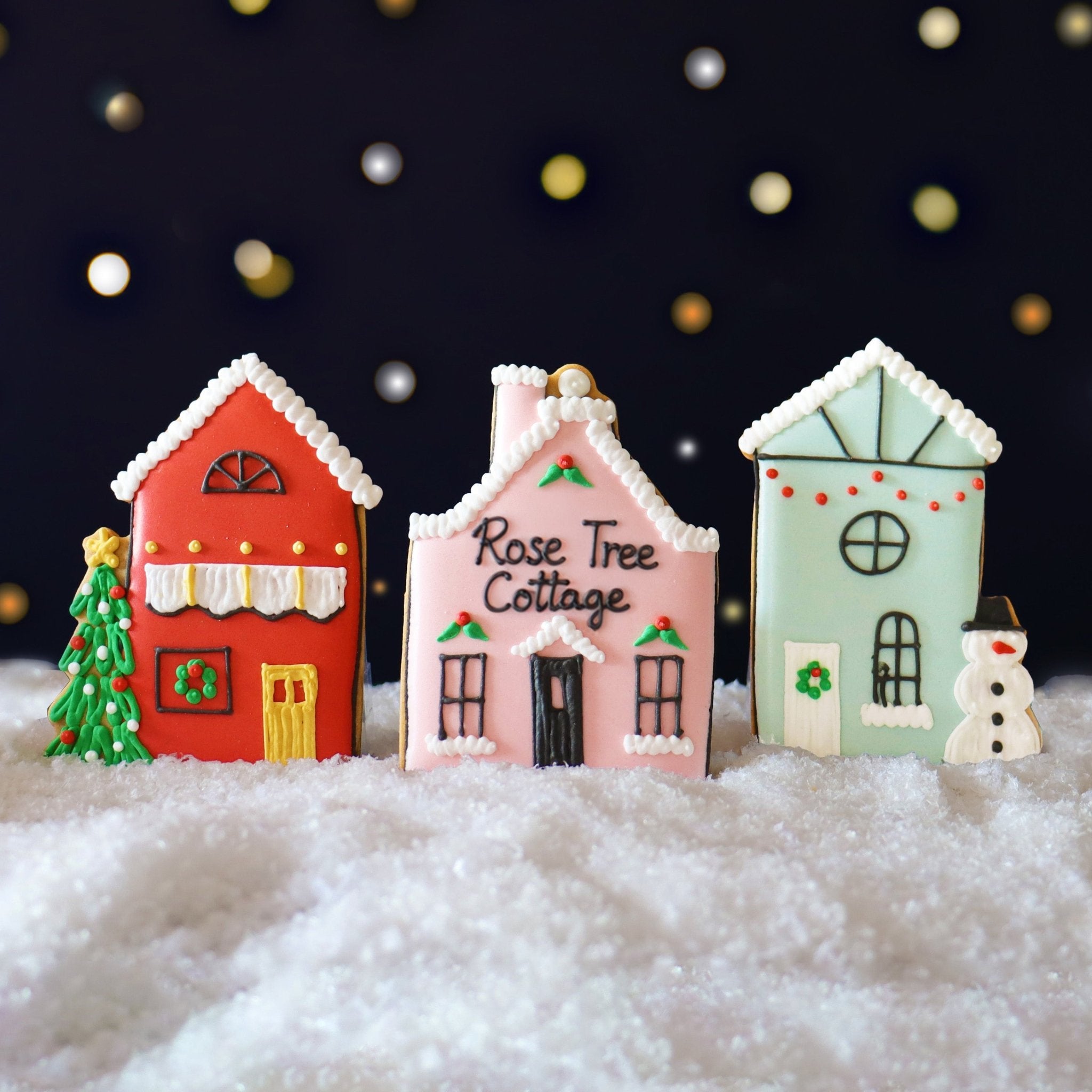 Christmas Village Letterbox Biscuits - Biscuiteers