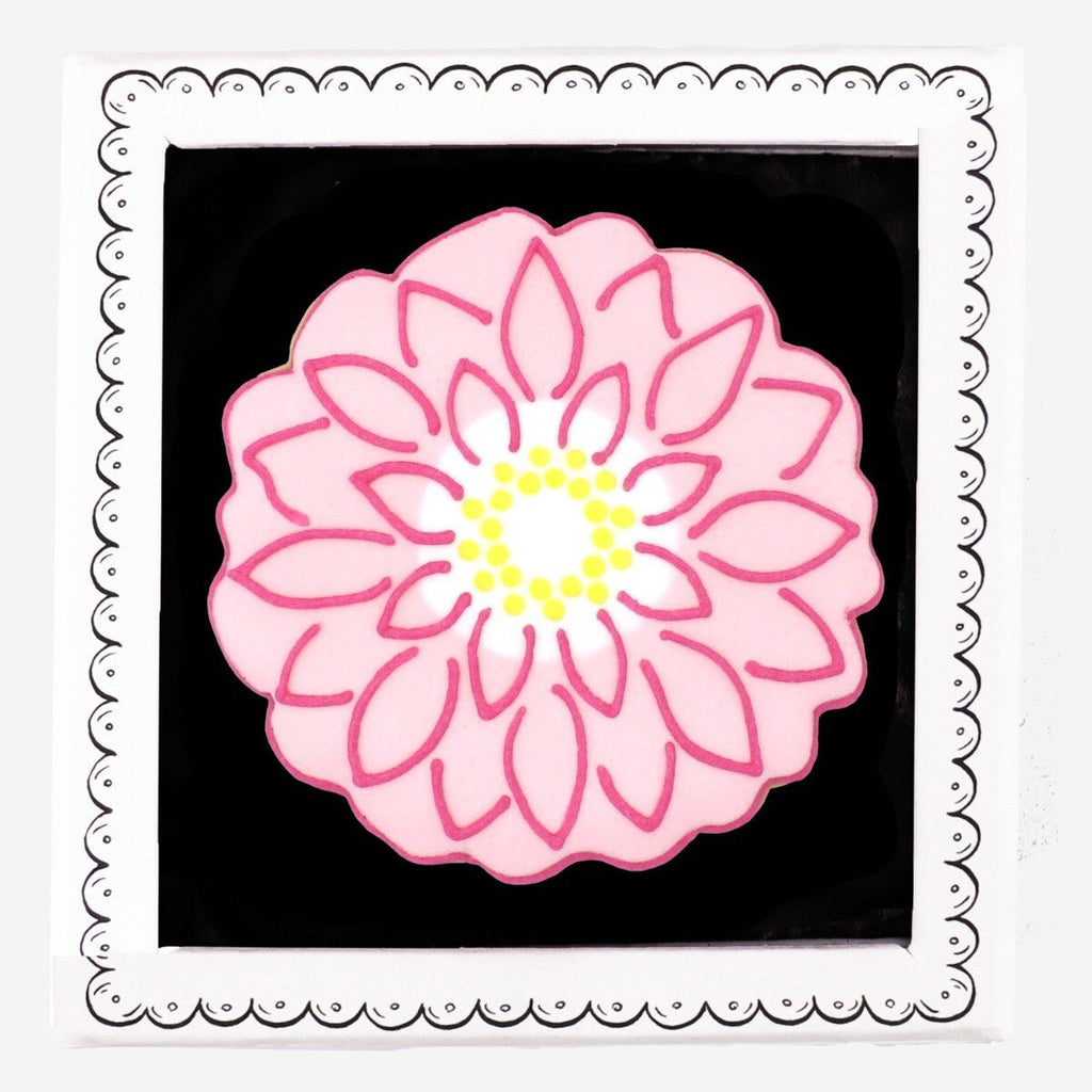 Chrysanthemum November Birth Flower Letterbox Biscuit - Biscuiteers