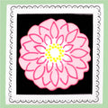 Chrysanthemum November Birth Flower Letterbox Biscuit - Biscuiteers