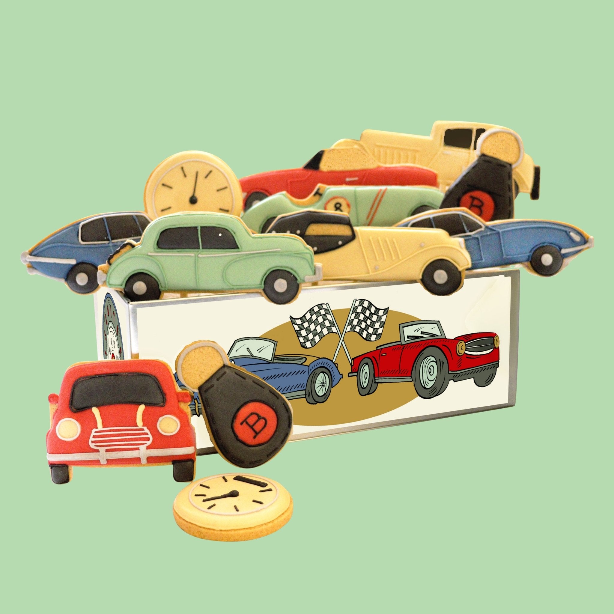 Classic Car Show Luxe Biscuit Tin