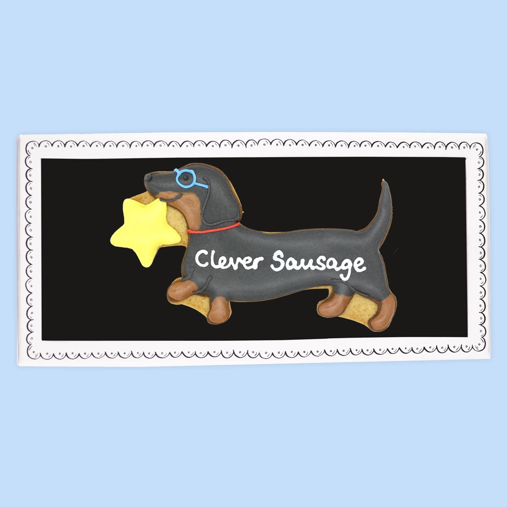 Clever Sausage Letterbox Biscuit - Biscuiteers