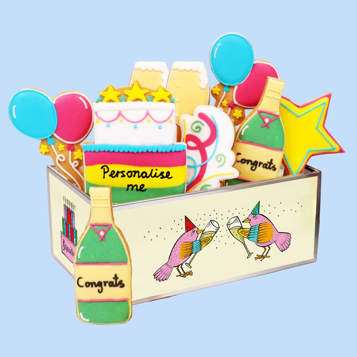 Congrats Biscuit Tin - Biscuiteers