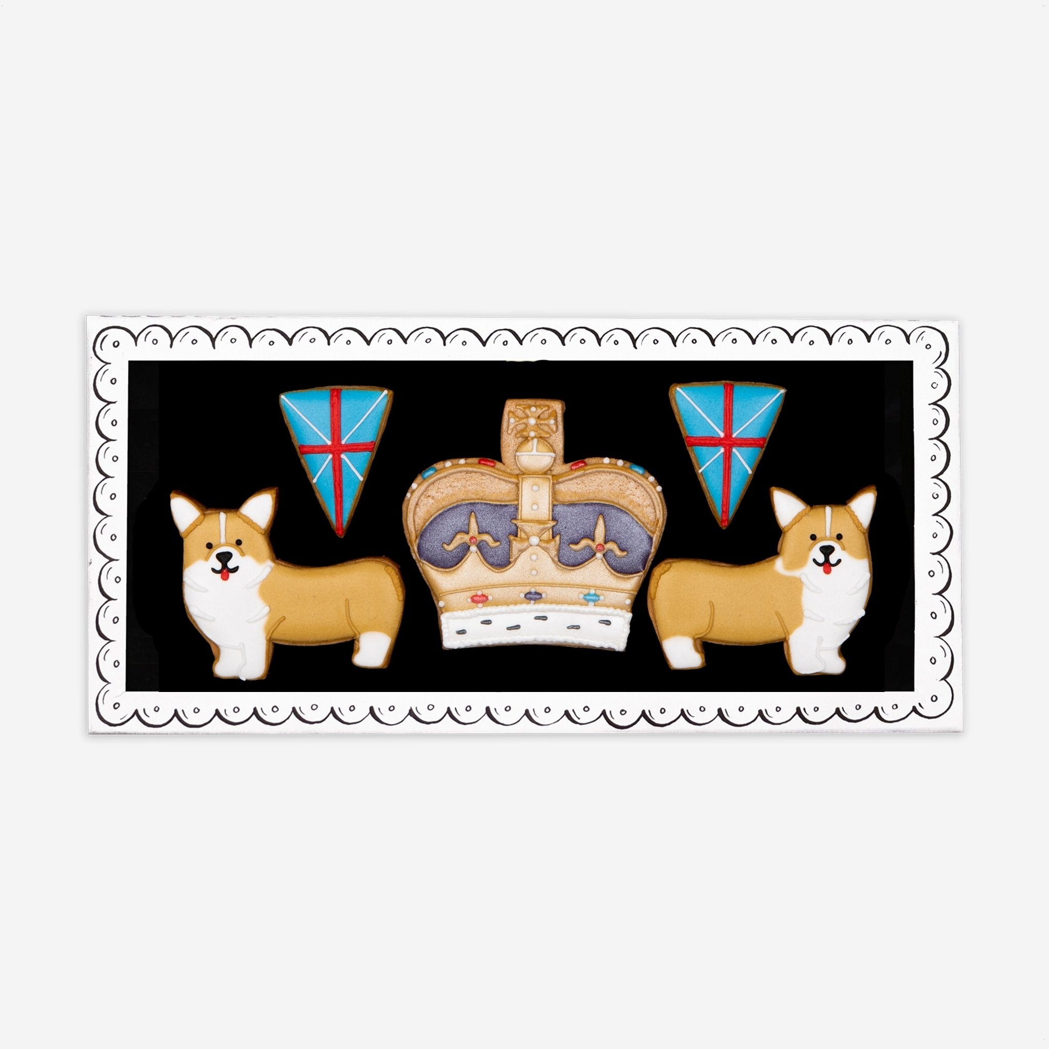 Corgis Letterbox Biscuits - Biscuiteers