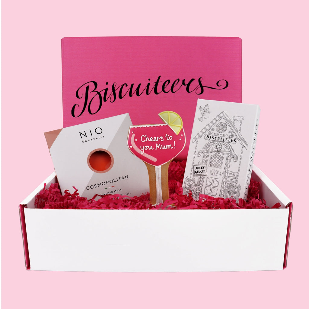 Cosmo Anyone? Mini Gift Box - Biscuiteers