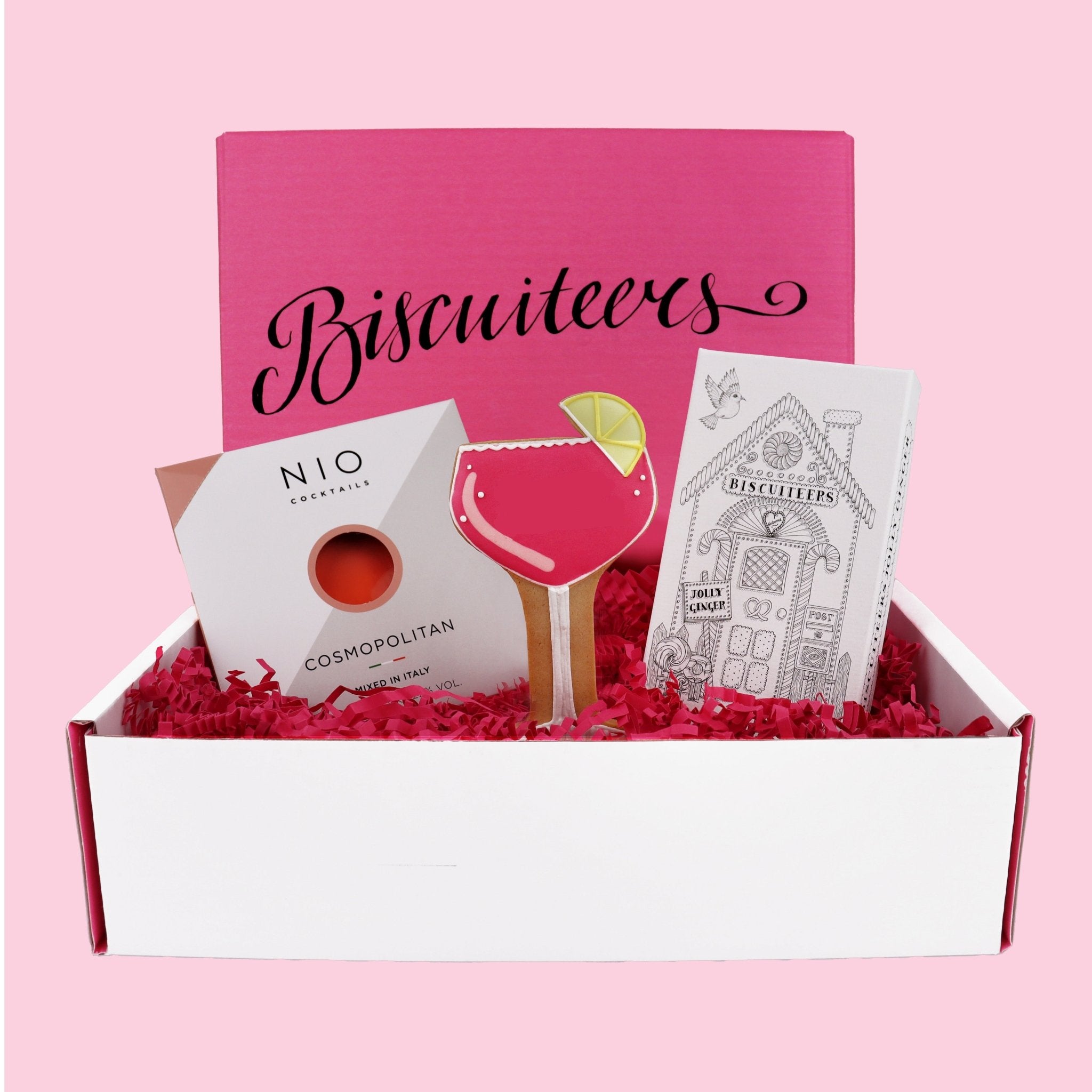 Cosmo Anyone? Mini Gift Box - Biscuiteers