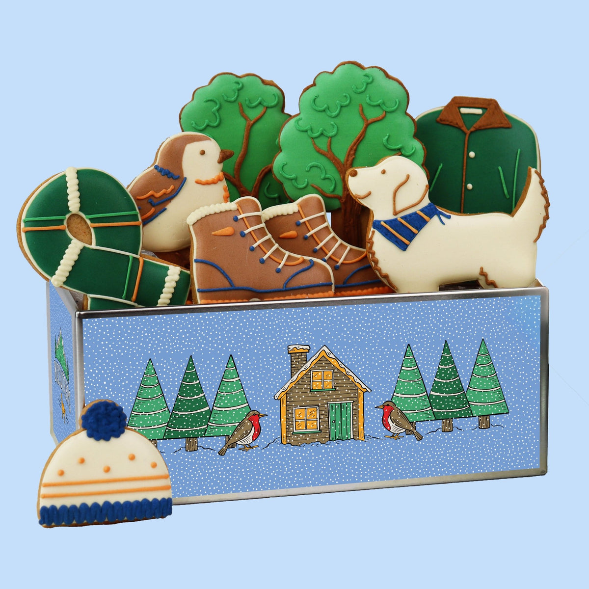 Country Walk Biscuit Tin - Biscuiteers